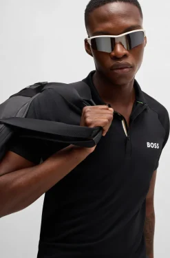 HUGO BOSS BOSS X Matteo Berrettini Waffle-fabric Polo Shirt | Polo Shirts | Shirts