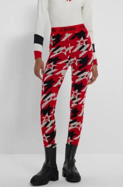 HUGO BOSS BOSS X Perfect Moment Virgin-wool Leggings With Branding | Women Pants