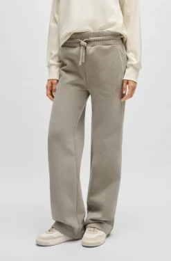 HUGO BOSS Cotton-jersey Tracksuit Bottoms With Double B Monogram | Women Pants