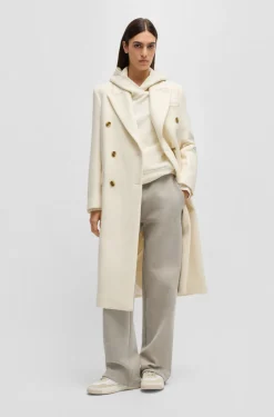 HUGO BOSS Cotton-jersey Tracksuit Bottoms With Double B Monogram | Women Pants