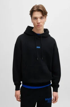 HUGO BOSS Cotton-terry Loose-fit Hoodie With Logo Details | Tracksuits