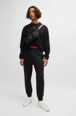 HUGO BOSS Cupsole Trainers In Faux Leather With Logo Flag | Sneakers