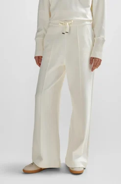 HUGO BOSS Drawstring Trousers With Tape Trims | Women Pants | Tracksuits