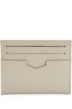 HUGO BOSS Embossed-leather Card Holder With Metal Logo Lettering | Wallets And Key Rings