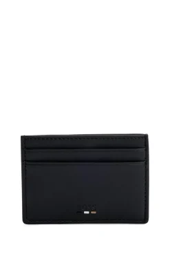 HUGO BOSS Faux-leather Card Holder With Signature Stripe | Wallets And Key Rings