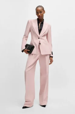 HUGO BOSS Faux-leather Clutch Bag With Logo Lettering | Women Bags