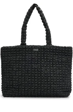 HUGO BOSS Faux-leather Quilted-effect Shopper Bag With Logo Trim | Women Bags