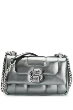 HUGO BOSS Faux-leather Shoulder Bag With Double B Monogram | Women Bags