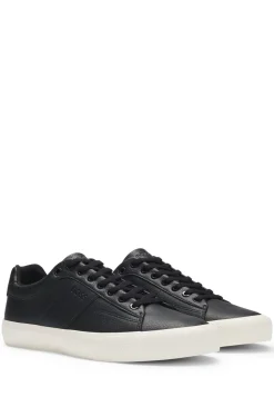 HUGO BOSS Faux-leather Trainers With Plain And Grained Textures | Sneakers