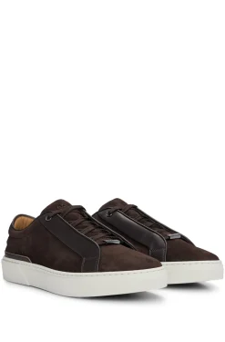 HUGO BOSS Gary Italian-made Trainers In Leather And Suede | Sneakers