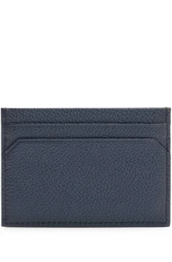 HUGO BOSS Grained-leather Card Holder With Logo Lettering | Wallets And Key Rings