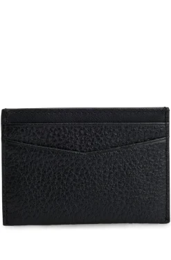 HUGO BOSS Grained-leather Card Holder With Logo Lettering | Wallets And Key Rings