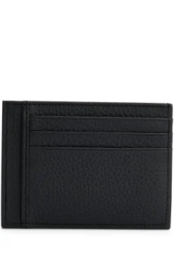 HUGO BOSS Italian-leather Card Holder With Logo Lettering | Essentials | Wallets And Key Rings