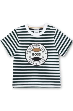 HUGO BOSS Kids' T-shirt In Cotton With Stripes And Logo | Kids/BOY Toddlers (Age 1-3)