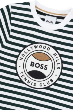 HUGO BOSS Kids' T-shirt In Cotton With Stripes And Logo | Kids/BOY Toddlers (Age 1-3)