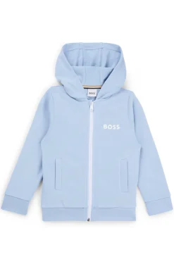HUGO BOSS Kids' Zip-up Fleece Hoodie With Logo Print | Kids/BOY Juniors (Age 4-14)