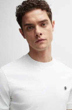 HUGO BOSS Mercerized-cotton T-shirt With Double B Monogram | Big & Tall | T-Shirts