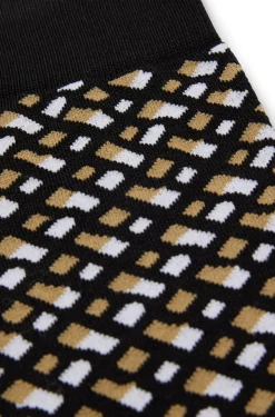 HUGO BOSS Monogram-motif Socks In A Mercerized Cotton Blend | Socks