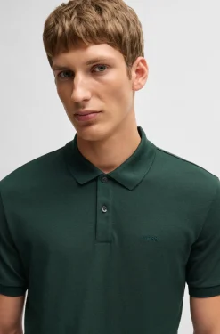 HUGO BOSS Pallas Regular-fit Polo Shirt In Cotton With Embroidered Logo | Polo Shirts