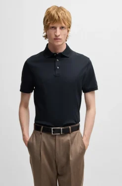 HUGO BOSS Regular-fit Polo Shirt In Mercerized Italian Cotton | Essentials