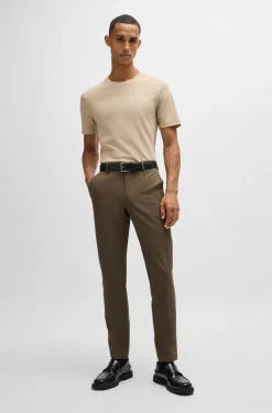 HUGO BOSS Slim-fit Trousers In Stretch Cotton | Pants