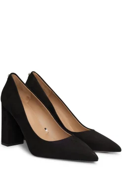 HUGO BOSS Suede Pumps With 9cm Block Heel | Women Pumps