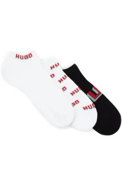 HUGO BOSS Three-pack Of Ankle Socks With Logos | Socks