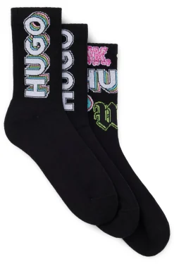HUGO BOSS Three-pack Of Short Socks With Logos | Socks