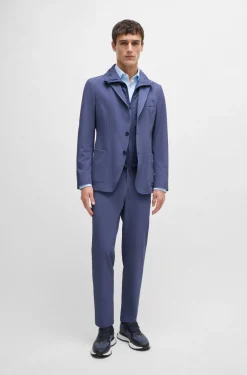 HUGO BOSS Water-repellent Jacket In Slim Fit With Zip-up Inner | Suit Separates