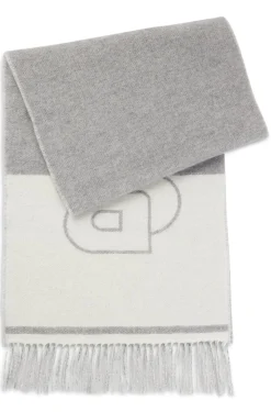 HUGO BOSS Wool Scarf With Double B Monogram | Women Scarves